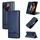Custodia per telefono in pelle magnetica con texture di vitello AZNS per vivo V30e (blu scuro)
