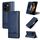 Custodia per telefono in pelle magnetica con texture di vitello AZNS per vivo Y200 5G (blu scuro)