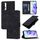 Per Honor 20 / 20 Pro / 20s Custodia in pelle goffrata effetto pelle (nero) Per Honor 20 / 20 Pro / 20s Custodia in pelle goffrata effetto pelle (nero)