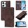 Custodia per telefono in pelle goffrata per Honor X7a / Play7T 5G (marrone) Custodia per telefono in pelle goffrata per Honor X7a / Play7T 5G (marrone)