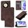 Custodia per telefono in pelle goffrata globale per Honor X9b / Magic6 Lite 5G (marrone) Custodia per telefono in pelle goffrata globale per Honor X9b / Magic6 Lite 5G (marrone)
