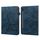 Custodia per tablet in pelle goffrata a righe in tinta unita per Samsung Galaxy Tab S7 / S8 (blu) Custodia per tablet in pelle goffrata a righe in tinta unita per Samsung Galaxy Tab S7 / S8 (blu)