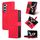 Per Samsung Galaxy Z Fold6 5G AZNS Custodia per cellulare in pelle con texture di vitello (rossa) Per Samsung Galaxy Z Fold6 5G AZNS Custodia per cellulare in pelle con texture di vitello (rossa)