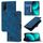 Custodia per cellulare in pelle goffrata per vivo Y72 5G / iQOO Z3 / Y52 5G (blu) Custodia per cellulare in pelle goffrata per vivo Y72 5G / iQOO Z3 / Y52 5G (blu)