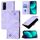 Custodia per telefono in pelle goffrata per vivo Y72 5G / iQOO Z3 / Y52 5G (viola chiaro) Custodia per telefono in pelle goffrata per vivo Y72 5G / iQOO Z3 / Y52 5G (viola chiaro)