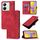 Custodia per cellulare in pelle goffrata per vivo Y78 5G / Y78+ 5G Global / V29 Lite (rossa) Custodia per cellulare in pelle goffrata per vivo Y78 5G / Y78+ 5G Global / V29 Lite (rossa)