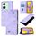 Custodia per telefono in pelle goffrata per vivo Y78 5G / Y78+ 5G Global / V29 Lite (viola chiaro) Custodia per telefono in pelle goffrata per vivo Y78 5G / Y78+ 5G Global / V29 Lite (viola chiaro)