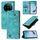 Per vivo X100 Custodia in pelle goffrata Skin Feel (verde)