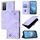 Per vivo Y76 5G Custodia in pelle goffrata con effetto pelle (viola chiaro) Per vivo Y76 5G Custodia in pelle goffrata con effetto pelle (viola chiaro)