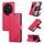 Per vivo X100 Ultra AZNS Custodia per cellulare in pelle con texture in pelle di pecora (rossa) Per vivo X100 Ultra AZNS Custodia per cellulare in pelle con texture in pelle di pecora (rossa)