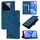 Custodia per telefono in pelle goffrata per Xiaomi 14 Pro Skin Feel (blu)