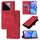 Custodia per telefono in pelle goffrata per Xiaomi 14 Pro Skin Feel (rossa) Custodia per telefono in pelle goffrata per Xiaomi 14 Pro Skin Feel (rossa)