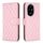 Per Honor 200 Pro Custodia per cellulare in pelle con portafoglio Diamond Lattice (rosa) Per Honor 200 Pro Custodia per cellulare in pelle con portafoglio Diamond Lattice (rosa)