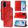 Custodia per telefono in pelle farfalla goffrata per Honor 200 Pro (rossa) Custodia per telefono in pelle farfalla goffrata per Honor 200 Pro (rossa)