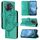 Custodia per telefono in pelle con farfalla goffrata per Honor Magic5 Pro (verde) Custodia per telefono in pelle con farfalla goffrata per Honor Magic5 Pro (verde)