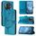 Custodia per telefono in pelle con farfalla goffrata per Honor Magic5 Pro (blu) Custodia per telefono in pelle con farfalla goffrata per Honor Magic5 Pro (blu)