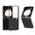 Custodia per telefono a copertura totale 3 in 1 per Honor Magic V Flip, effetto pelle smerigliata (nero) Custodia per telefono a copertura totale 3 in 1 per Honor Magic V Flip, effetto pelle smerigliata (nero)