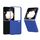 Custodia per telefono a copertura totale 3 in 1 per Honor Magic V Flip, effetto pelle smerigliata (blu) Custodia per telefono a copertura totale 3 in 1 per Honor Magic V Flip, effetto pelle smerigliata (blu)