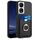 Custodia per telefono con porta carte ad anello per Honor X7b / Play 8T 5G R20 (nera) Custodia per telefono con porta carte ad anello per Honor X7b / Play 8T 5G R20 (nera)