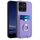 Per Honor X6a Global R20 Custodia per telefono con supporto per carte ad anello (viola)