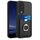 Custodia per telefono con porta carte ad anello per Honor 90 R20 (nera)