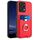 Custodia per telefono con porta carte ad anello per Honor X7a / Play7T R20 (rossa) Custodia per telefono con porta carte ad anello per Honor X7a / Play7T R20 (rossa)