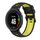 Per cinturino in silicone bicolore Garmin Forerunner 630 (nero + giallo)