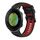 Per Garmin Approach S5 Cinturino in silicone bicolore (nero + rosso)