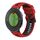 Per Garmin Approach S6 Cinturino in silicone bicolore (rosso + nero)