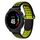Per Garmin Forerunner 230 cinturino in silicone traspirante perforato bicolore (nero + giallo)