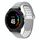 Per Garmin Forerunner 230 cinturino in silicone traspirante perforato bicolore (grigio + bianco)
