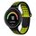 Per Garmin Forerunner 630 cinturino in silicone traspirante perforato bicolore (nero + giallo)