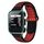 Per Garmin Approach S20 cinturino in silicone traspirante perforato bicolore (nero + rosso) Per Garmin Approach S20 cinturino in silicone traspirante perforato bicolore (nero + rosso)