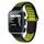 Per Garmin Approach S20 cinturino in silicone traspirante perforato bicolore (nero + giallo) Per Garmin Approach S20 cinturino in silicone traspirante perforato bicolore (nero + giallo)