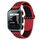 Per Garmin Approach S20 cinturino in silicone traspirante perforato bicolore (rosso + nero) Per Garmin Approach S20 cinturino in silicone traspirante perforato bicolore (rosso + nero)