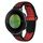Per Garmin Approach S5 Cinturino in silicone traspirante perforato bicolore (nero + rosso)