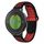 Per Garmin Approach S6 Cinturino in silicone traspirante perforato bicolore (nero + rosso)
