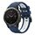 Per Garmin Fenix 5 22mm Cinturino sportivo in silicone bicolore (blu notte + bianco)