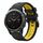 Per Garmin Fenix 5 22mm Cinturino sportivo in silicone bicolore (nero + giallo) Per Garmin Fenix 5 22mm Cinturino sportivo in silicone bicolore (nero + giallo)
