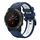 Per Garmin Fenix 5 Plus 22mm Cinturino sportivo in silicone bicolore (blu notte + bianco)