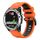 Per Garmin Quatix 5 22mm Cinturino sportivo in silicone bicolore (arancione + nero) Per Garmin Quatix 5 22mm Cinturino sportivo in silicone bicolore (arancione + nero)