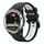 Per Garmin Quatix 5 22mm Cinturino sportivo in silicone bicolore (nero + bianco) Per Garmin Quatix 5 22mm Cinturino sportivo in silicone bicolore (nero + bianco)