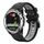 Per Garmin Quatix 5 22mm Cinturino sportivo in silicone bicolore (nero + grigio) Per Garmin Quatix 5 22mm Cinturino sportivo in silicone bicolore (nero + grigio)