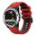 Per Garmin Quatix 5 22mm Cinturino sportivo in silicone bicolore (rosso + nero) Per Garmin Quatix 5 22mm Cinturino sportivo in silicone bicolore (rosso + nero)
