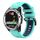 Per Garmin Quatix 5 Sapphire 22mm Cinturino sportivo in silicone bicolore (verde menta + blu) Per Garmin Quatix 5 Sapphire 22mm Cinturino sportivo in silicone bicolore (verde menta + blu)