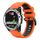 Per Garmin Quatix 5 Sapphire 22mm Cinturino sportivo in silicone bicolore (arancione + nero) Per Garmin Quatix 5 Sapphire 22mm Cinturino sportivo in silicone bicolore (arancione + nero)