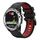 Per Garmin Quatix 5 Sapphire 22mm Cinturino sportivo in silicone bicolore (nero + rosso) Per Garmin Quatix 5 Sapphire 22mm Cinturino sportivo in silicone bicolore (nero + rosso)