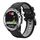 Per Garmin Quatix 5 Sapphire 22mm Cinturino sportivo in silicone bicolore (nero + grigio) Per Garmin Quatix 5 Sapphire 22mm Cinturino sportivo in silicone bicolore (nero + grigio)