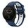 Per Garmin Forerunner 955 22mm Cinturino sportivo in silicone bicolore (blu notte + bianco) Per Garmin Forerunner 955 22mm Cinturino sportivo in silicone bicolore (blu notte + bianco)