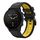 Per Garmin Forerunner 955 22mm Cinturino sportivo in silicone bicolore (nero + giallo) Per Garmin Forerunner 955 22mm Cinturino sportivo in silicone bicolore (nero + giallo)